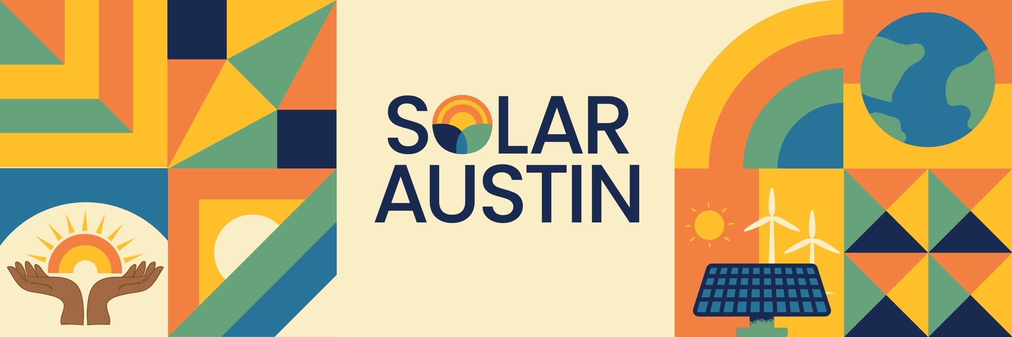 A large view of solar austin logo